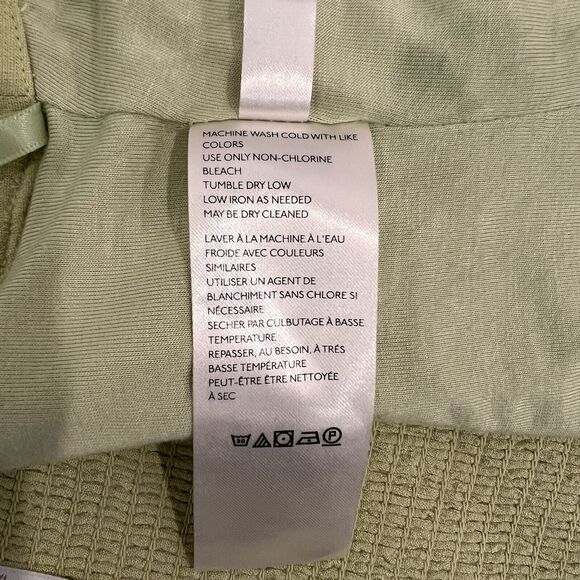 Free People Cropped Tank Top| Lime Smocked Back| Size Small - Picture 6 of 7